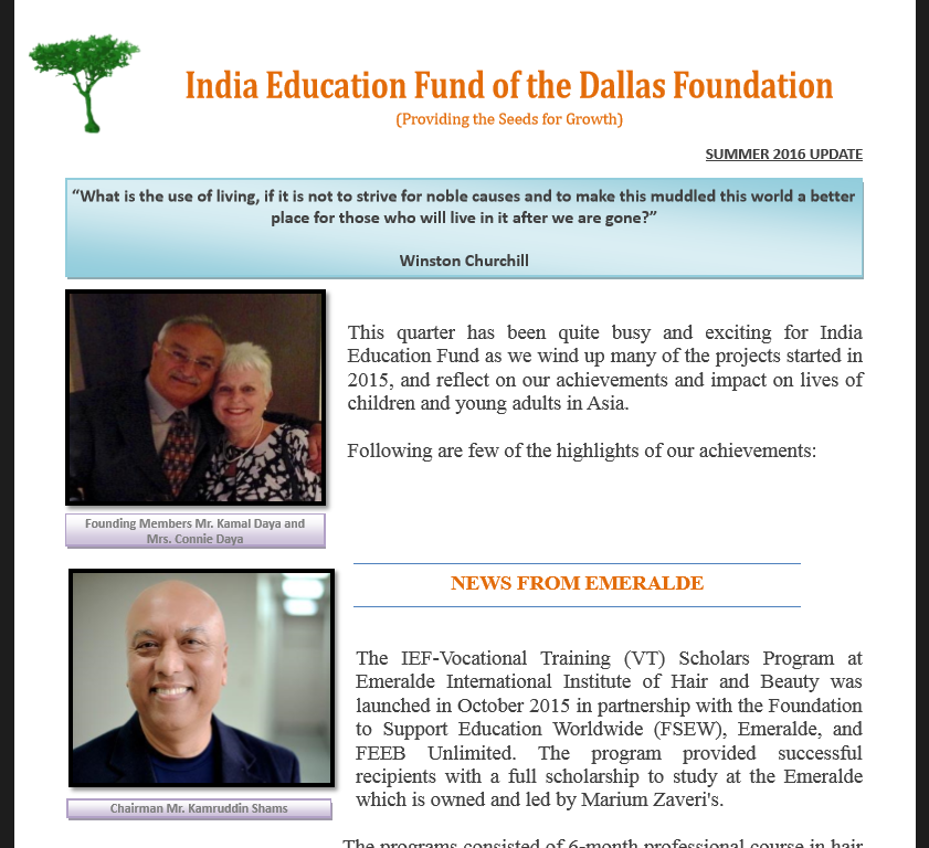 WEF Newsletter